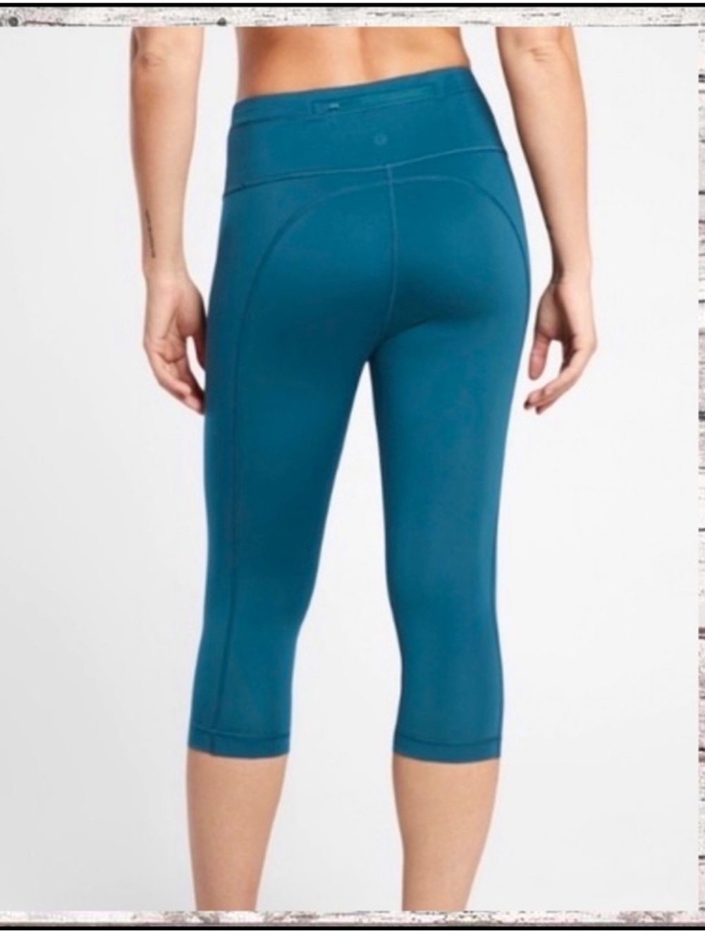 ATHLETA OCEANIC TEAL ACCELERATE CROP LEGGINGS Sz XXS PERFECT KK13404
